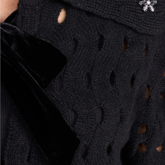 New without tags Sea Leia  Knit Cardigan with Stones and Bow Details - Picture 5 of 5